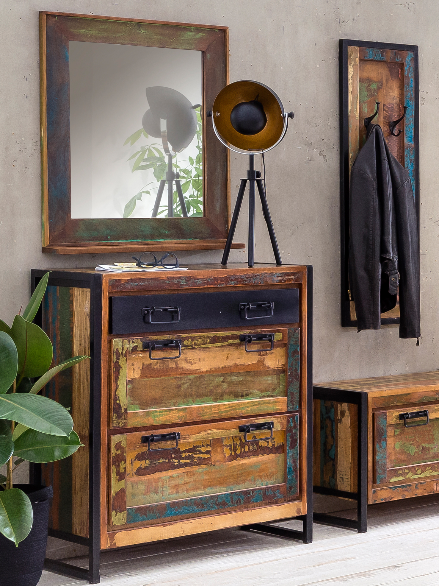 SIT-Moebel_BALI_bunt-mit-antikschwarz_03562-98-7 SIT-Möbel RIVERBOAT Spiegel bunt | 09106-98 – Bild 5