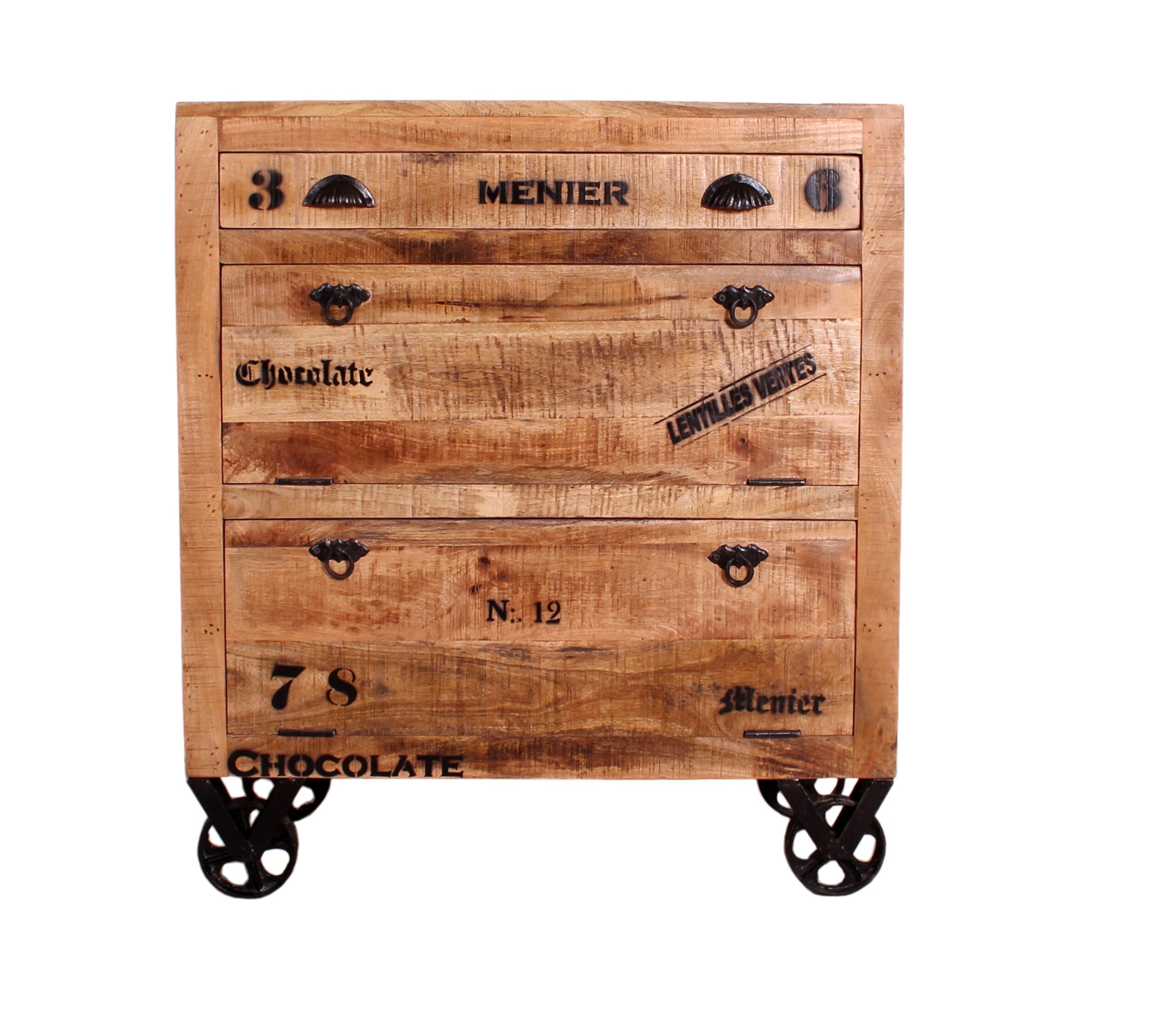 natur antik mit antikschwarzen Beschlägen natur antik mit antikschwarzen Beschlägen