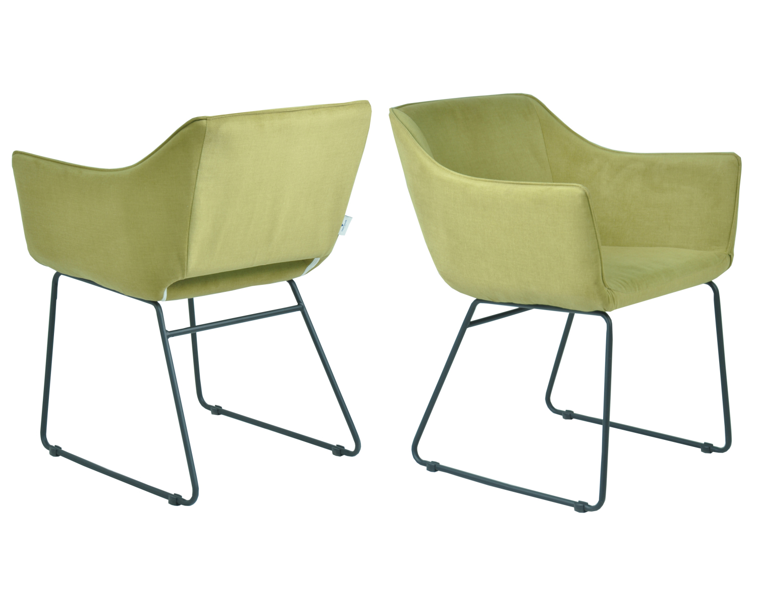 SIT-Moebel_SITCHAIRS_Gestell-schwarz-Bezug-Gold-Mustard-STC13_02439-32-5 SIT-Möbel SIT&CHAIRS Tom Tailor Armlehnstuhl, 2er-Set Gestell schwarz, Bezug Gold Mustard STC13 | 02439-32 – Bild 6