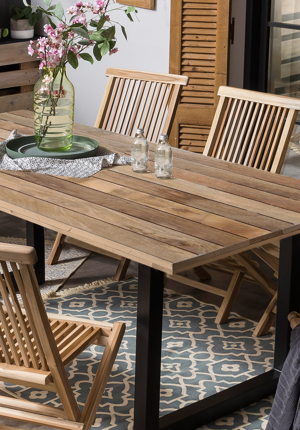 SIT-Moebel_TABLES-CO_Platte-natur-Gestell-antikschwarz_15900-11-8 SIT-Möbel TABLES & CO Tisch 220x100 cm Platte natur, Gestell antikschwarz | 15903-11 – Bild 9