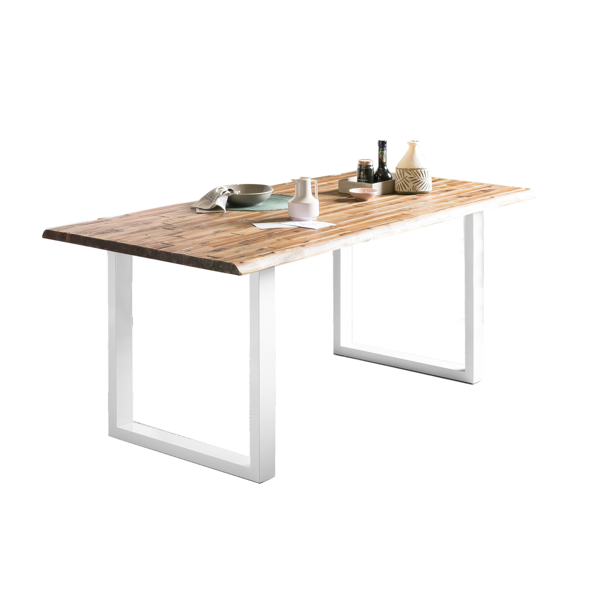 SalesFever_Esstisch_Natur-Weiss_398760-10 SalesFever Esstisch Natur, Weiß | 398760 – Bild 11